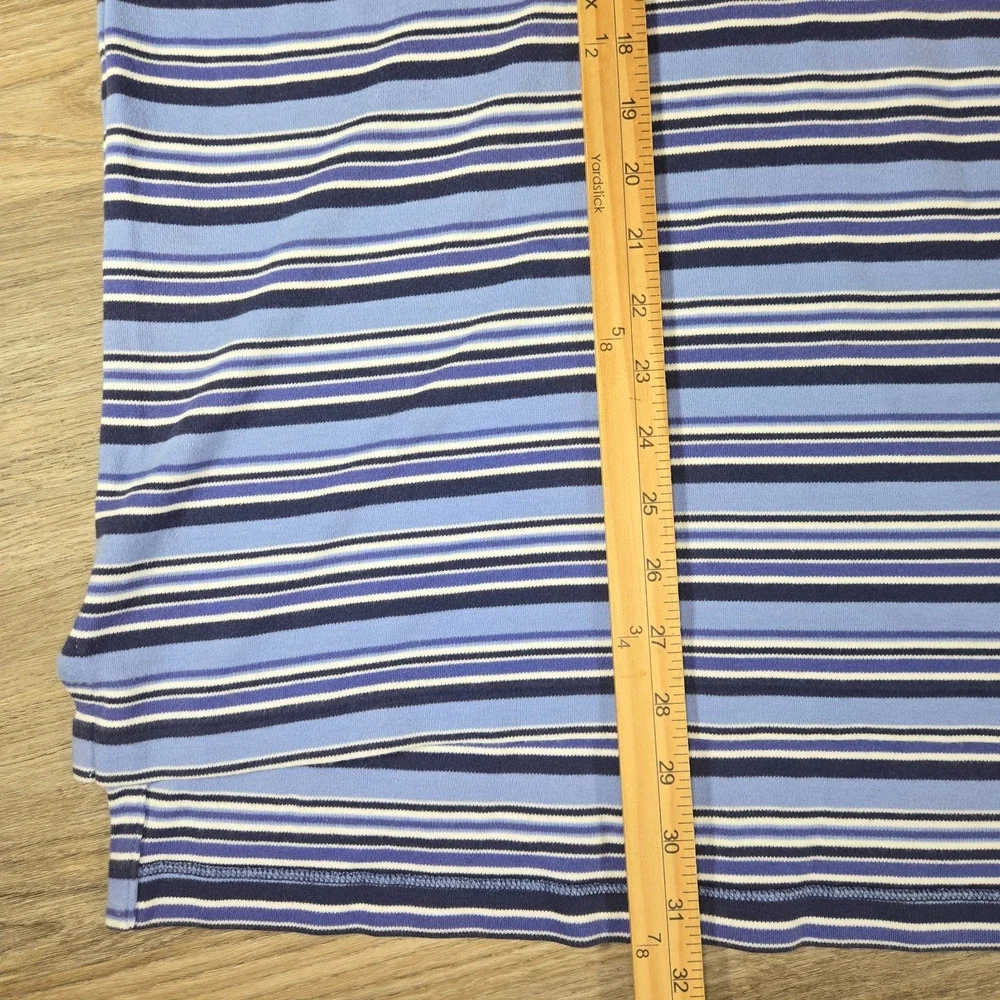 Vintage 90s Polo Ralph Lauren Shirt Mens XL Blue Striped Preppy Old Money Y2K